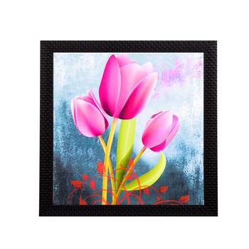 Pink Lilly Satin Matt Texture UV Art Painting 1