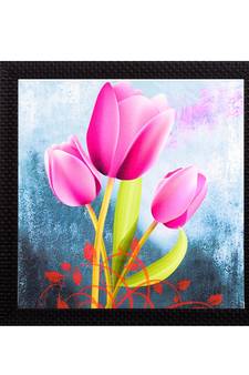 Pink Lilly Satin Matt Texture UV Art Painting