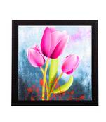 Pink Lilly Satin Matt Texture UV Art Painting