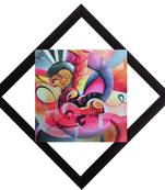 Colored Abstract Satin Matt Texture UV Art Painting