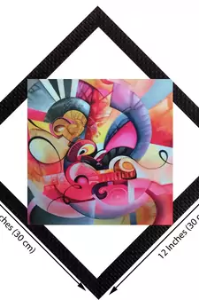 Colored Abstract Satin Matt Texture UV Art Painting