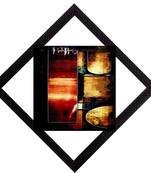 Yellow & Orange Abstract Satin Matt Texture UV Art Painting