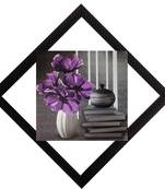 Vase Books & Flowers Satin Matt Texture UV Art Painting