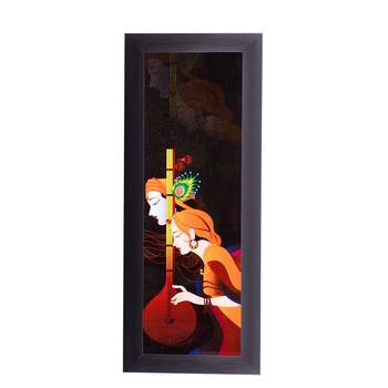 Radha Krishna Satin Matt Texture UV Art Painting 1