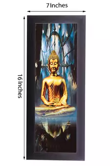 Lord Buddha Satin Matt Texture UV Art Painting