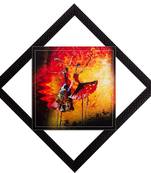 Colorful Dancing Figurine Satin Matt Texture UV Art Painting