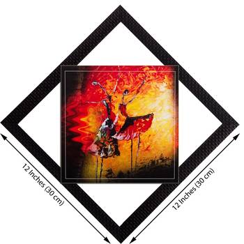 Colorful Dancing Figurine Satin Matt Texture UV Art Painting 2