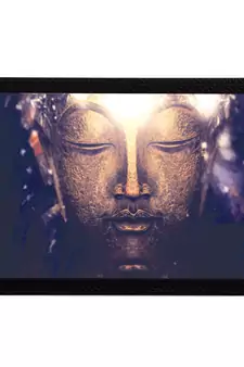 Peaceful Lord Buddha Satin Matt Texture UV Art Painting