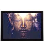 Peaceful Lord Buddha Satin Matt Texture UV Art Painting