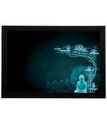 Neon Lord Buddha Satin Matt Texture UV Art Painting
