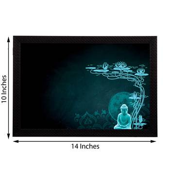 Neon Lord Buddha Satin Matt Texture UV Art Painting 3