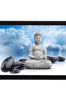 White Lord Buddha Satin Matt Texture UV Art Painting