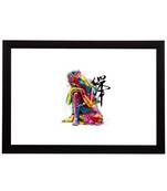 Colorful Lord Buddha Satin Matt Texture UV Art Painting