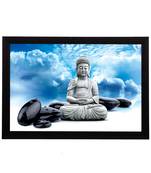 White Lord Buddha Satin Matt Texture UV Art Painting