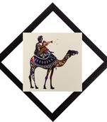 Decorated Camel Satin Matt Texture UV Art Painting