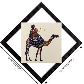 Decorated Camel Satin Matt Texture UV Art Painting 2