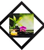 Stone & Flower Satin Matt Texture UV Art Painting