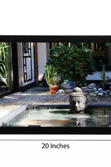 Garden View Satin Matt Texture UV Art Painting