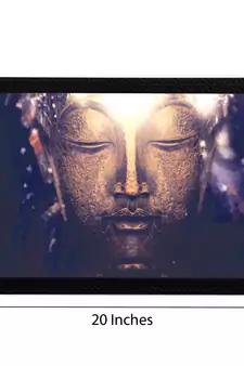 Golden Lord Buddha Satin Matt Texture UV Art Painting
