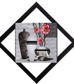 Three Vases Satin Matt Texture UV Art Painting