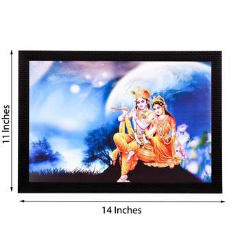 Radha Krishna Satin Matt Texture UV Art Painting 2