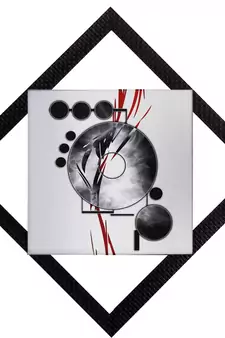 Black & Grey Satin Matt Texture UV Art Painting
