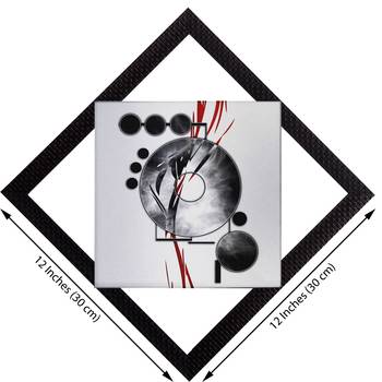 Black & Grey Satin Matt Texture UV Art Painting 2