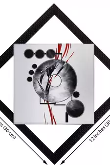 Black & Grey Satin Matt Texture UV Art Painting