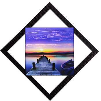 Sunset View Satin Matt Texture UV Art Painting 1