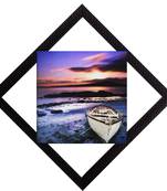 Sunset & Beach View Satin Matt Texture UV Art Painting