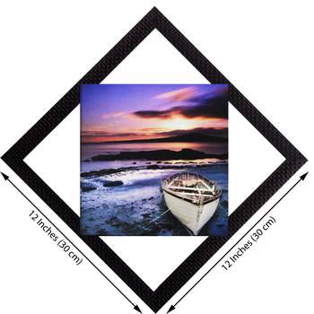 Sunset & Beach View Satin Matt Texture UV Art Painting 3