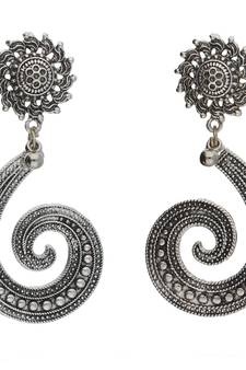 Buy Navratri Oxidized Silver Earrings For Women