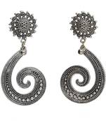 Navratri Oxidized Silver Earrings For Women