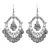 Bohemian Afghani Oxidized Silver Chandbali Earrings For Women