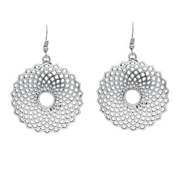 Bohemian Afghani Oxidized Silver Earrings For Women 1