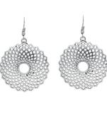 Bohemian Afghani Oxidized Silver Earrings For Women