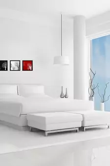 Set of 3 Abstract Design Satin Matt Textured UV Art Painting