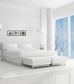 Set of 3 Abstract Animals Satin Matt Textured UV Art Painting