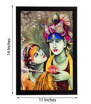 Radha & Krishna Satin Matt Texture UV Art Painting 2