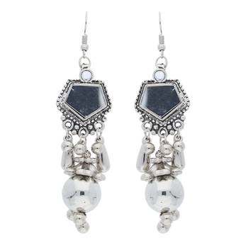 Oxidised Silver Plated Necklace Set With Earrings For Women 2