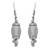 Oxidised Silver Plated Necklace Set With Earrings For Women