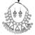 Oxidised Silver Plated Necklace Set With Earrings For Women
