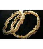 Designer White American Diamond Bangles