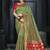 Green woven silk saree with blouse
