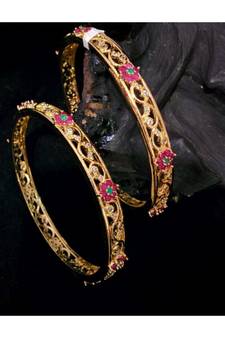 Zirconia Stones Multi Colour Bangles