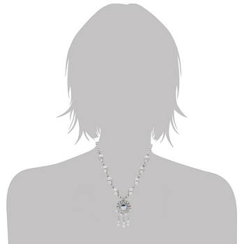 Oxidised Silver Plated Necklace Set With Earrings For Women 3