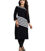 Multicolor printed crepe ethnic-kurtis