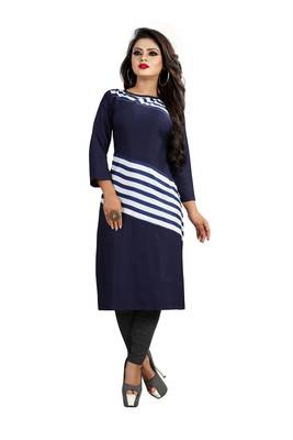 Multicolor printed crepe ethnic-kurtis 1
