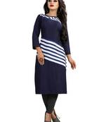 Multicolor printed crepe ethnic-kurtis