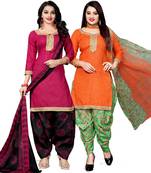 Pink digital print cotton salwar